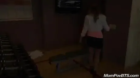 I always fuck my sexy mother in my private gym
