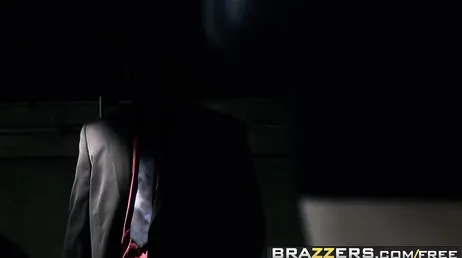 He pins the slutty secretary against the hood of the car
