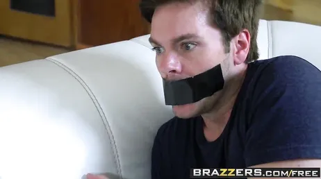 They force him to watch while he fucks his wife, how cruel!
