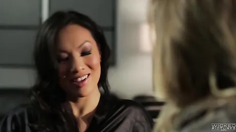Watch out for the lesbian scene between Asa Akira and Samantha Saint, what a pair...