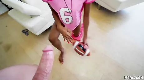 That's where horny black babe Nia Nacci wants to stick it