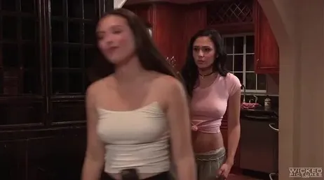 Ariana Marie, legs open and enjoying a pussy meal