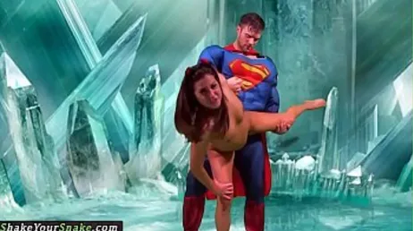 Stålmannen knullar en tjej, vilken kryptonit han har i kuken...
