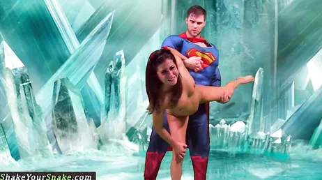 Stålmannen knullar en tjej, vilken kryptonit han har i kuken...