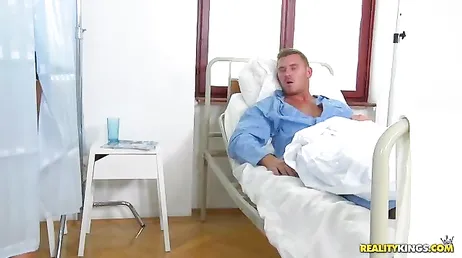 Fucked in the hospital room, she can't make a sound..