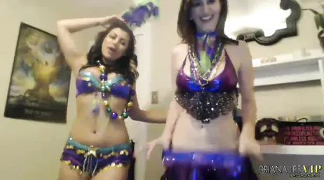 Two horny friends touching each other's pussies on webcam