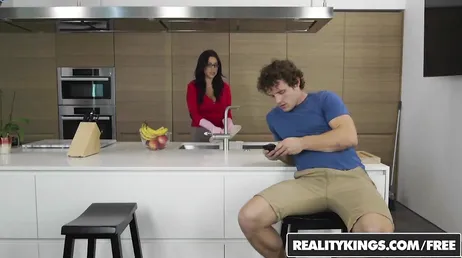 Wow, the new neighbor, she looks like a slut...