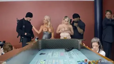 Fucking with two luxury prostitutes, two good busty ones!