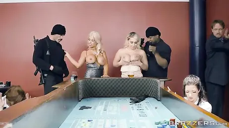 Fucking with two luxury prostitutes, two good busty ones!