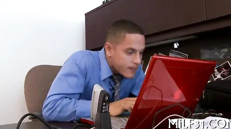 What a slut is the new employee who has fucked all the bosses