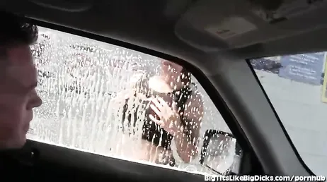 The slut who washes cars and fucks her clients