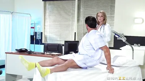 The doctor gives me an erection and lowers it by fucking me