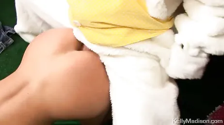 Damn that stuffed animal, what a huge dick it has.