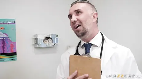 The gynecologist puts his fingers in my pussy, how cold they are.