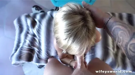 This mature woman gets turned on when her husband records her fucking