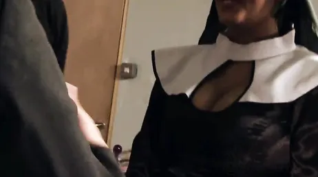 Two horny nuns take two parishioners to their chambers
