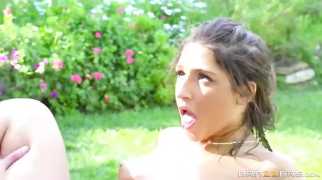 The masseur sticks it up the ass of the slut Abella Danger
