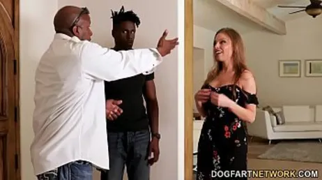 The neighbor welcomes them to the neighborhood with a fuck with ...