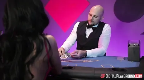 She gambles her pussy at the casino and loses it.., now they will fuck her of course!!