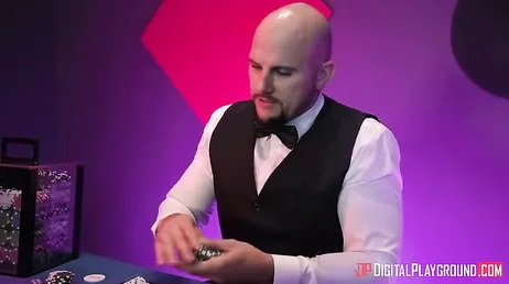 She gambles her pussy at the casino and loses it.., now they will fuck her of course!!