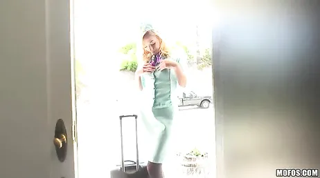 She's a stewardess, she comes home from work wanting me to fuck her ass...!!
