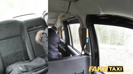 The veteran taxi driver puts his head between the client's legs