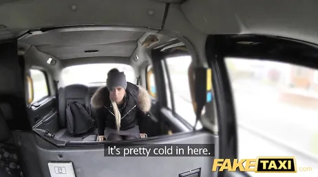 The veteran taxi driver puts his head between the client's legs