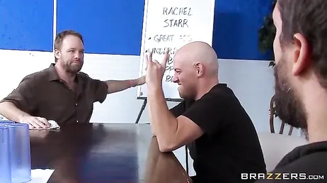This is how the interview ends, with her naked and wanting a hard cock.