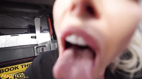 The taxi driver fucked the mature activist in the back seat of the taxi