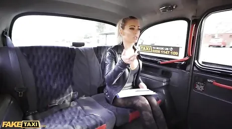 The taxi driver fucked the mature activist in the back seat of the taxi