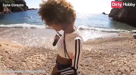 She sucks me off on the beach, she's a whore like no other, what a slut