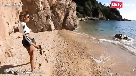 She sucks me off on the beach, she's a whore like no other, what a slut