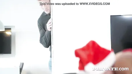 Cuckold husband spies on his wife while she fucks another guy..