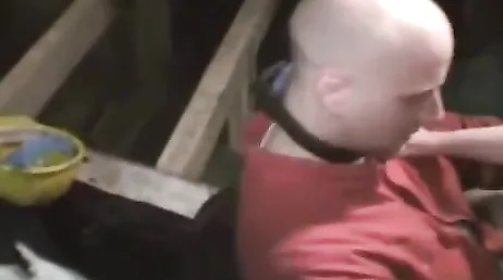 Mature Dutch woman gives joy to one of the workers.
