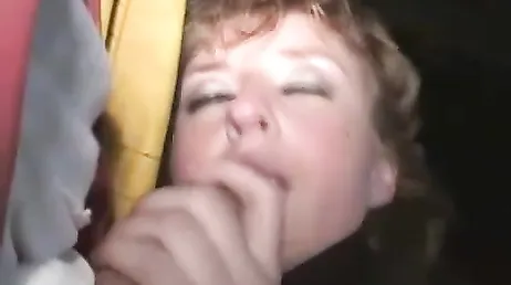 Mature Dutch woman gives joy to one of the workers.