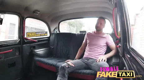 Hard fuck that the client gives to this mature taxi driver.
