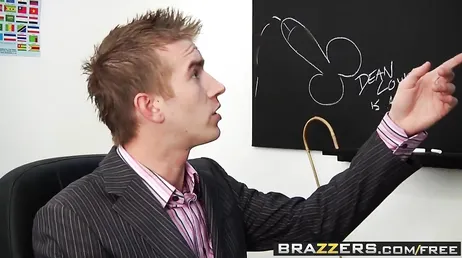 The headmistress can't stop teasing her new teacher.
