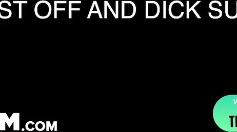 My husband is tired, that's why he gives her a good blowjob.
