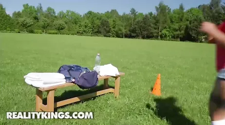 Did you hurt your knee? Well, now your pussy will hurt...