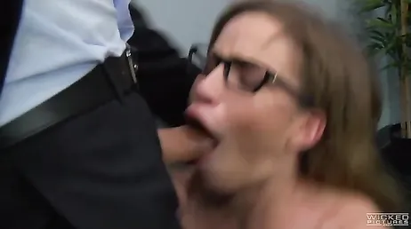 The deal is sealed and celebrated with a nice cock sucking.