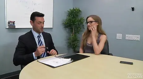 The deal is sealed and celebrated with a nice cock sucking.