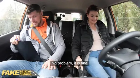 The examiner offers sex in exchange for a pass.