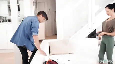 He leaves her pussy all wet from the great fuck he gives her.