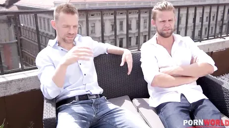 She finally has a threesome and gets fucked by these two tremendous guys.