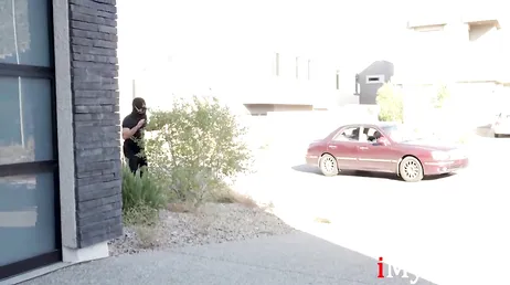 He hits the thief but ends up fucking him.