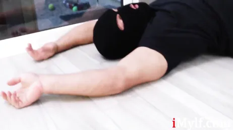 He hits the thief but ends up fucking him.
