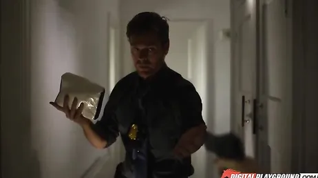 Polismannen jävla hårt där på brottsplatsen, inget sätt...