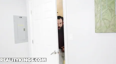 Two very horny black women tasting this guy's cock.