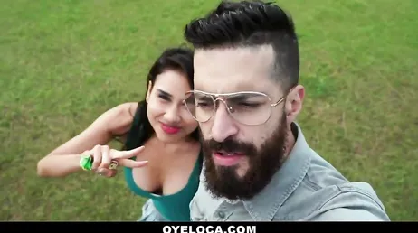 Very horny Latina is an expert in sucking cocks