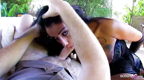 Sucking cock and getting a good ass fucking, uuuf!